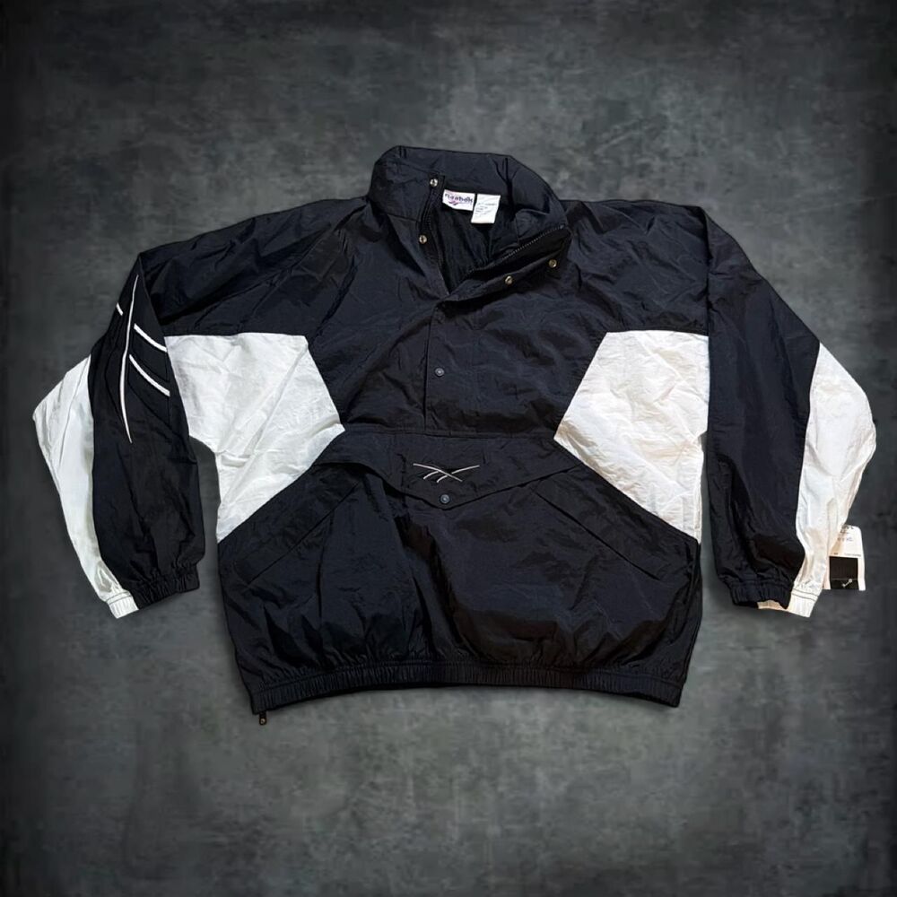 Reebok Men's Black and Grey Jacket